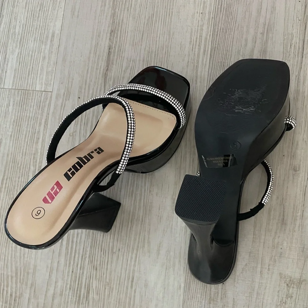 WILD DIVA ❤️‍🔥 PLATFORM DIAMOND HEELS